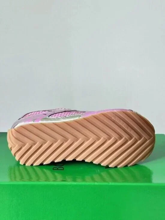 Bottega Veneta pink Orbit Low Top Runner Sneakers - Picture 4 of 5